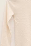 BASERANGE COTTON SEAMLESS LONG-SLEEVE TOP SEAILS OFF WHITE